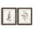 Papier, cadre noyer
