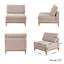 Fauteuil d'appoint modulaire rembourré sans accoudoirs-816816857