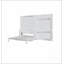 Grand lit escamotable mural avec placard, blanc-1351773166