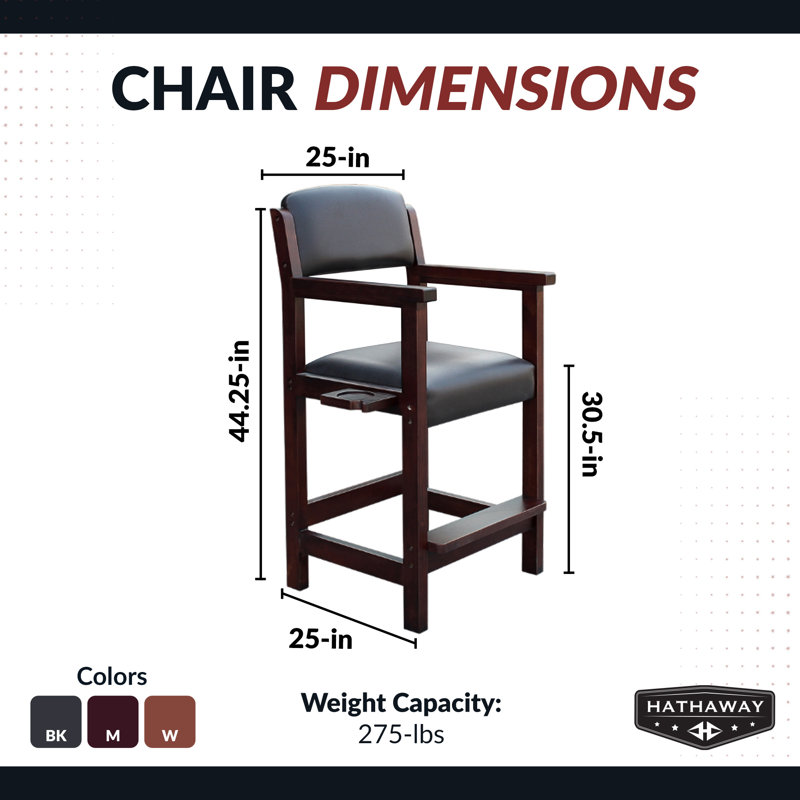 Fauteuil spectateur 30 po Cambridge, Riche acajou