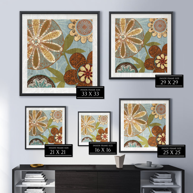 Persian Garden II - reproduction de cadre photo, H 30,5 po x l 30,5 po x P 1,5 po