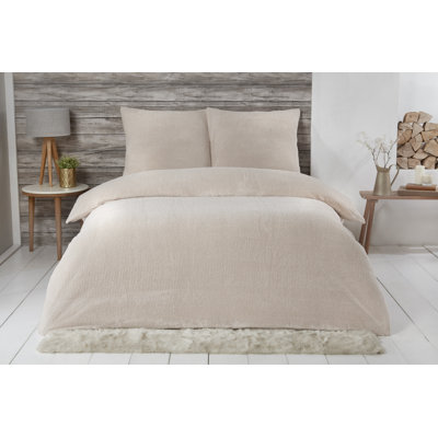 Parrish Solid Colour Duvet Cover Set with Pillowcases Included