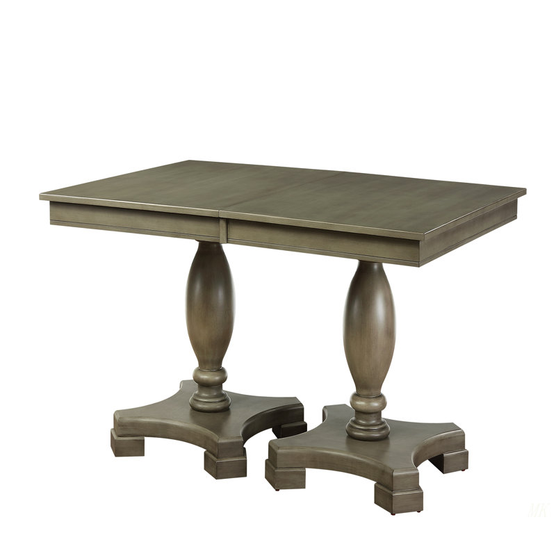 Waylon Gray Oak Finish Dining Table