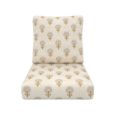 Amala Sunbrella® Outdoor Deep Seating Lounge Chair Seat/Back Cushion