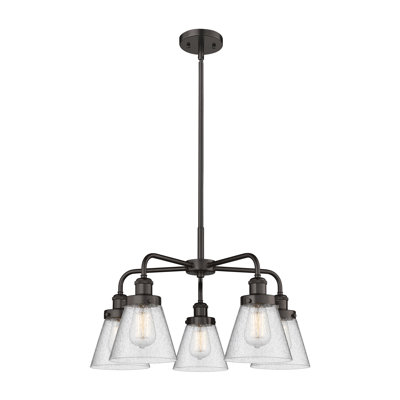 Lustre suspendu 5 lumières Cone