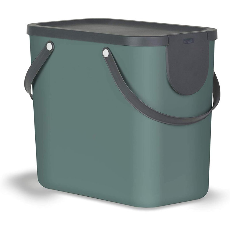 Tahina Plastic Waste Bin, Green