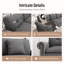 Canapé modulaire moderne de 158 po avec garniture cloutée, sièges surdimensionnés en forme de L avec repose-pieds, canapé profond à 5 places avec coussin décoratif-1187886268-1187886264