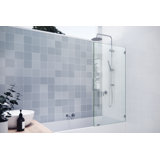 Vela 32 in. x 58.25 in. Frameless Single Fixed Bath Panel