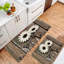 Ensemble de tapis de cuisine Rustic Daisy & Butterfly - 2 pièces
