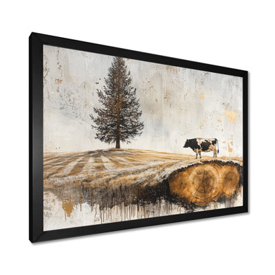 Dumel Cow Into A Bold Farm Landscape II - Farm Wall Art