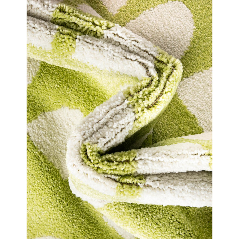  Hillow Whimsy Kids Rug, Green, Rectangle 7'10" x 10'