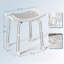 Chaise de douche réglable avec pieds antidérapants, tabouret de bain en aluminium pour douche et baignoire intérieures-130489549