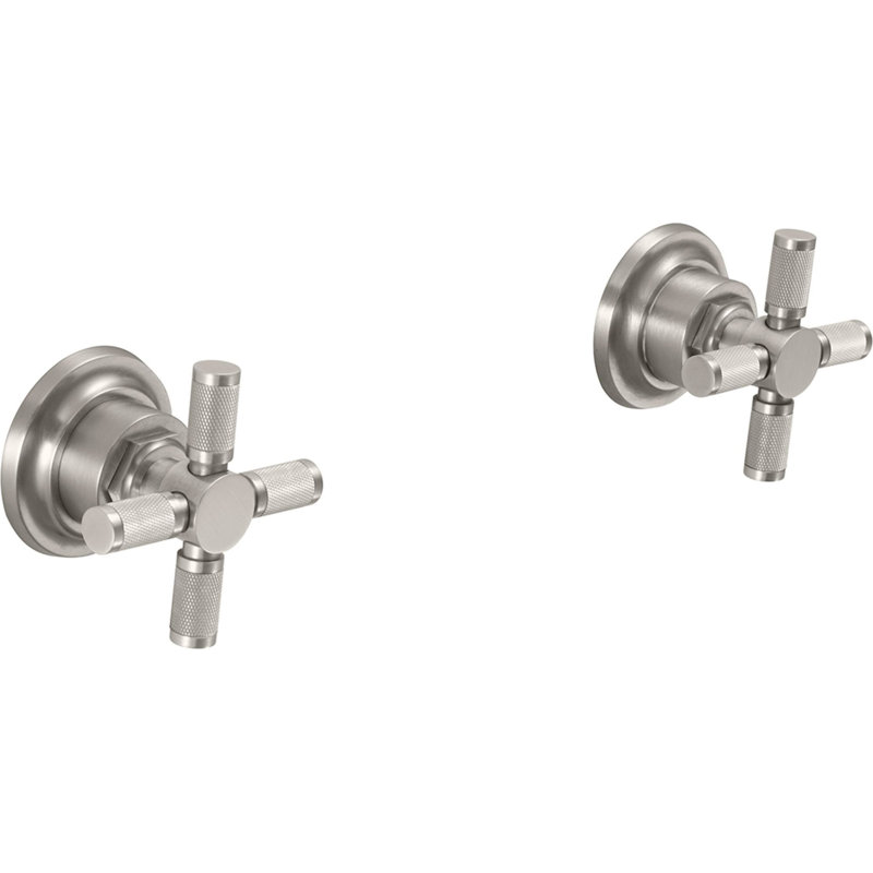 Descanso 2 - Handle Tub and Shower Trim Only - Knurled Handle, Carbon
