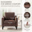 Fauteuil large en similicuir rembourré-92197391