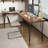 Brown L-Shaped Solid Wood Desks-107848160-107848163