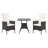 Rattan Furniture Set,3 Piece Patio Bistro Set