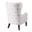 Fauteuil à oreilles Swoop - Dossier, accoudoirs ronds, pieds en bois massif, coussin de siège amovible, abattant à oreilles en mousse haute: dossier, accoudoir, espace