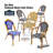french Set Includes 40" Table and 4 Chairs with Arms by Chivari-120640695