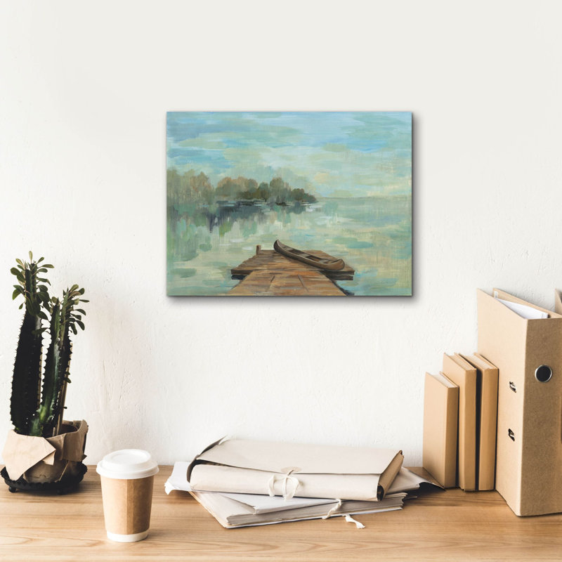 «Epic Graffiti« Lakeside Retreat II no Wood »par Silvia Vassileva, art mural sur toile, 16 po x 12 po