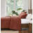 Brooklyn Loom Matte Cotton Velvet Wavy Square Stitch Quilt Set-118624097-118624100