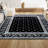 Jaiden French Border Black/Gray Rug-1335663949