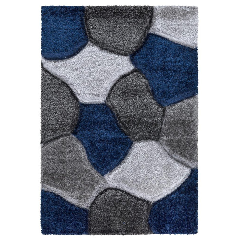 Abenamar Geometric Shag Indoor / Outdoor Area Rug, Rectangle 80 x 150cm