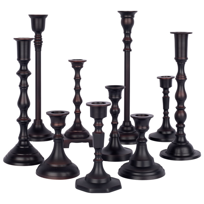 6'' H Metal Tabletop Candlestick