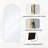 Aluminum Frame Arched Shatterproof Full Length Mirror - Basics by Wayfair™-485034043-499442334