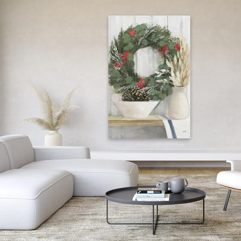 «Natural Christmas I Blue - Christmas Holiday», H 60 po x l 40 po