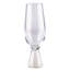 Sparkles Home | Ensemble de flûtes à grillage sans pied Vetrina | 6 verres en cristal sans plomb | Strass