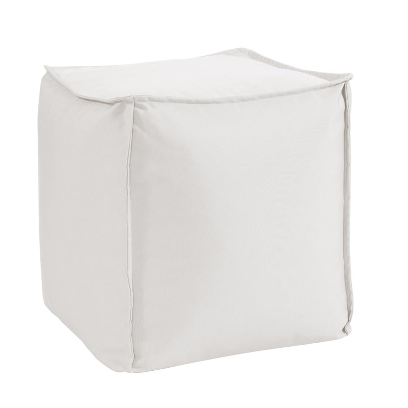 Montano Upholstered Pouf, Natural