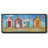 Bright Beach Huts- Framed Canvas-1006992703