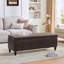 Faux Leather Upholstered Storage Bench-1664387399
