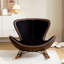 Chaise berçante moderne rembourrée