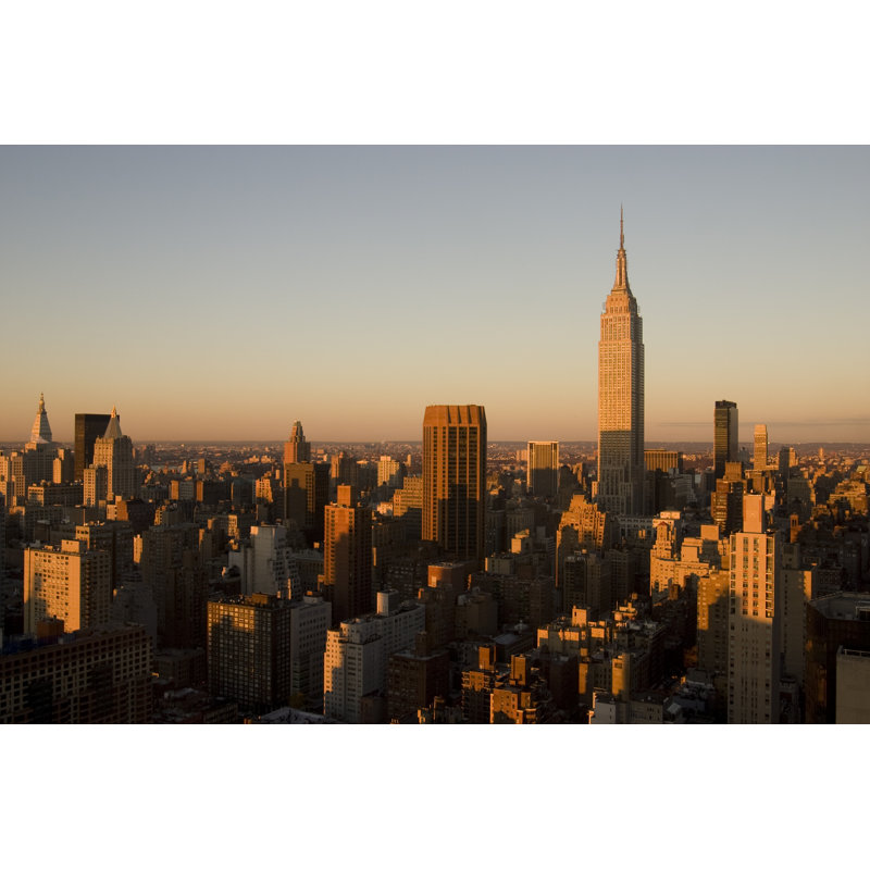Bryanne New York Skyline by BeeCoolPhoto - Wrapped Canvas Print, 30cm H x 46cm W x 3.8cm D