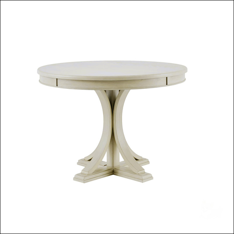 Table de salle à manger 44 ", Crème, crème