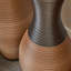 Ensemble de 3 vases de sol de style rotin pour le salon