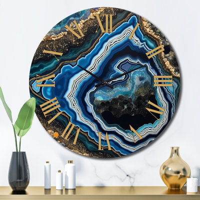 Horloge murale sarcelle