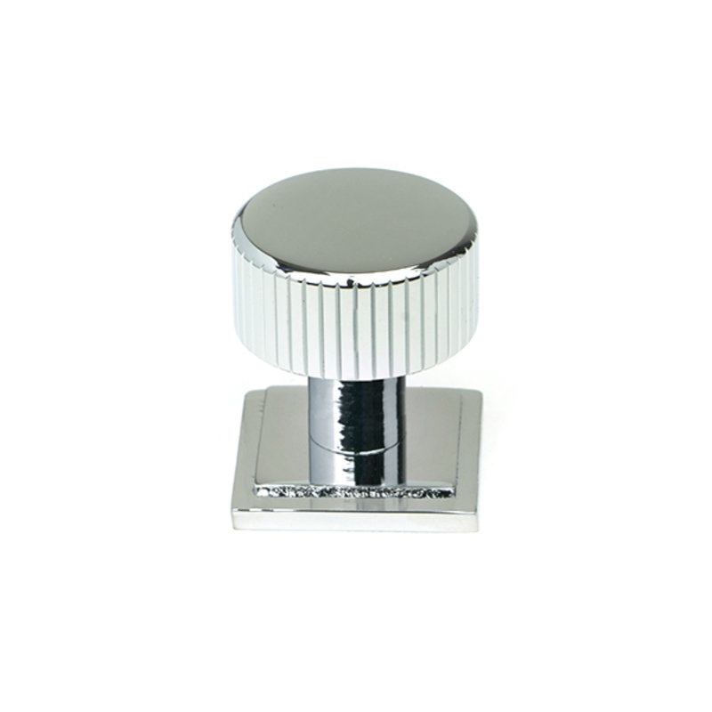 30mm Square Knob, Polished Chrome