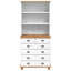 Hutch With Drawer 91 X 40 X 200.5 Cm Solid Pine Wood-764939403