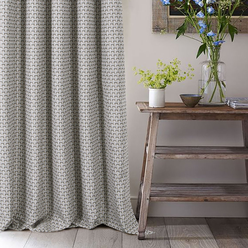 Reynardo Linen Room Darkening CURTAINS Pair, 114cm Width x 137cm Drop, Natural