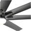 Ventilateur de plafond moderne de 66 pouces avec lumière à DEL à intensité variable et 8 pales ABS, moteur à courant continu réversible, télécommande, noir, pour le bureau à domicile