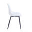 Ensemble de 4 chaises de salle à manger Corrigan Studio® Egil, dossier en plastique, pieds en fer-1911259475