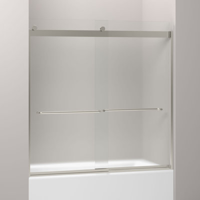 Levity 59.63" x 59.75" Bypass Bath Door with CleanCoat® Technology