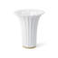 Royal Copenhagen White Vase with Gold Rim