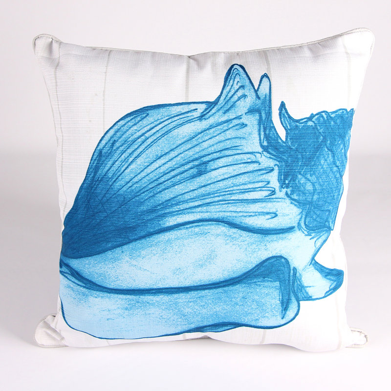 18" x 18" Indoor Throw Pillow, Conch Shell