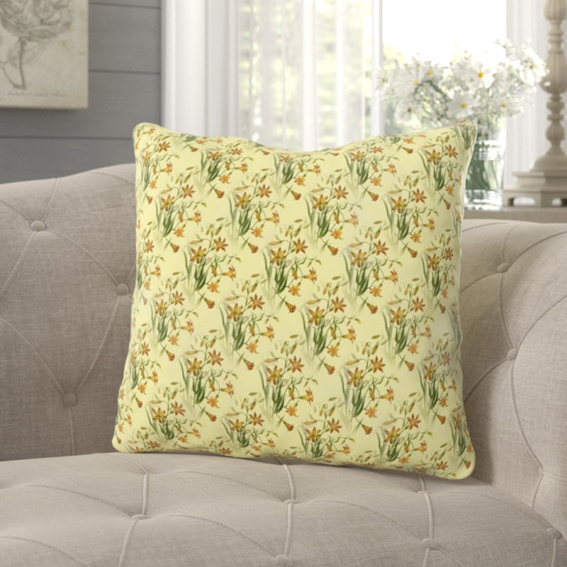 Coussin décoratif à motif floral Grijalva, Intérieur