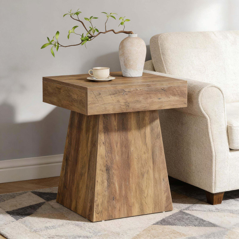 Table de chevet étroite, table basse, table basse carrée