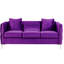Causeuse en velours 73,07 po Pernie-1333636685