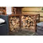 Hodr 50cm W Metal Log Rack